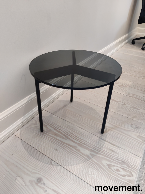 Solgt!Loungebord imed røkt glass/ sort - 3 / 3