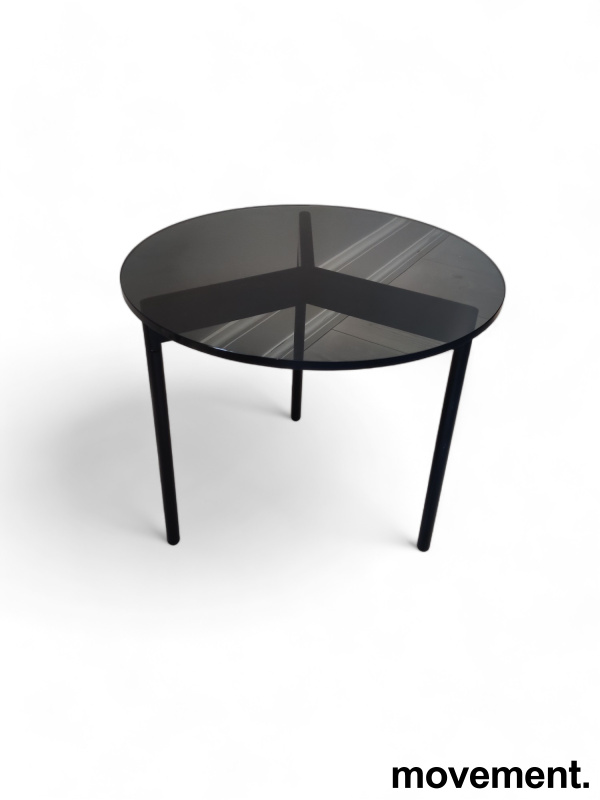 Solgt!Loungebord imed røkt glass/ sort - 2 / 3