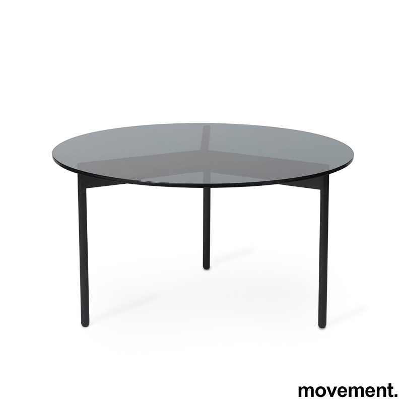 Solgt!Loungebord i røkt glass/ sort fra - 1 / 3