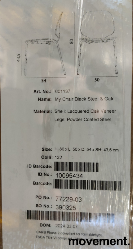 Solgt!Konferansestol i Oak / Black (eik / - 5 / 5