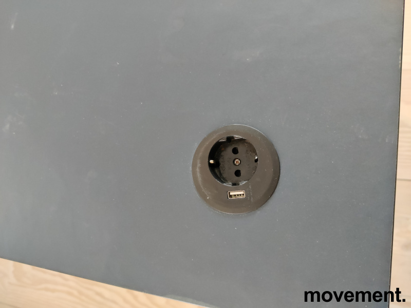Solgt!Prosjektbord med blå linoleum, - 4 / 6