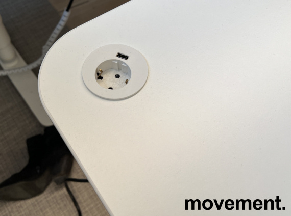 Solgt!IKEA Bekant skrivebord i hvitt, - 3 / 3