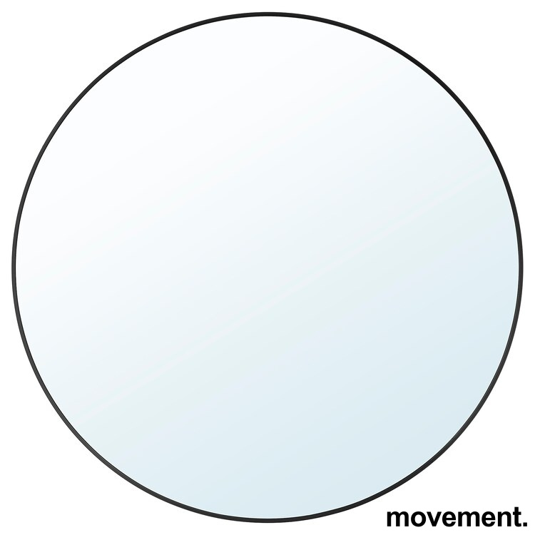 Solgt!Veggspeil Ø=80cm med ramme, model 