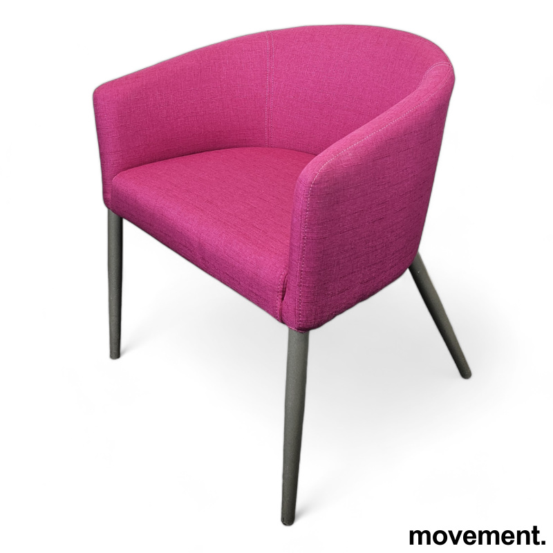 Loungestol / besøksstol i rosa - 1 / 4