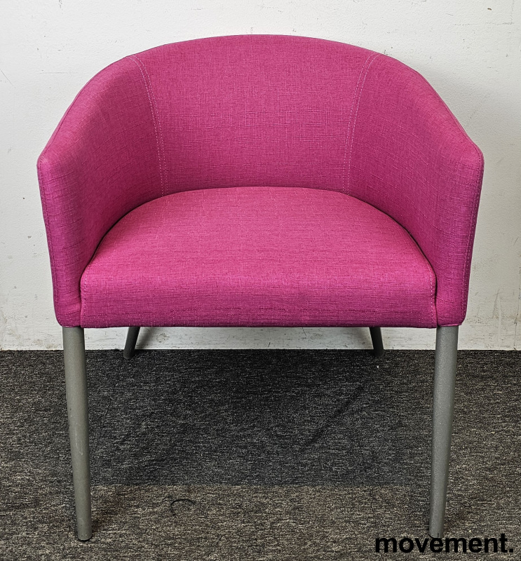 Loungestol / besøksstol i rosa - 4 / 4