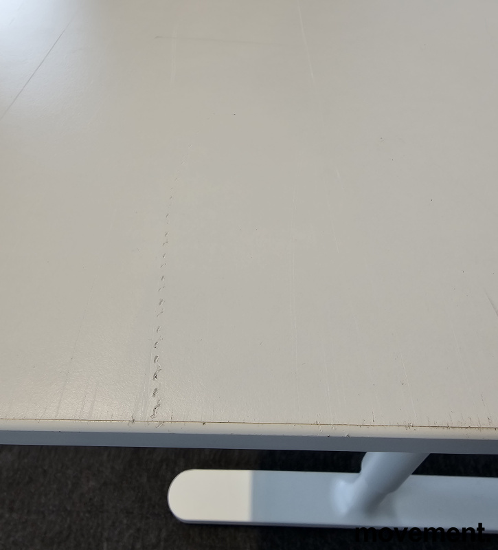 Solgt!IKEA Bekant skrivebord i hvitt, - 4 / 4