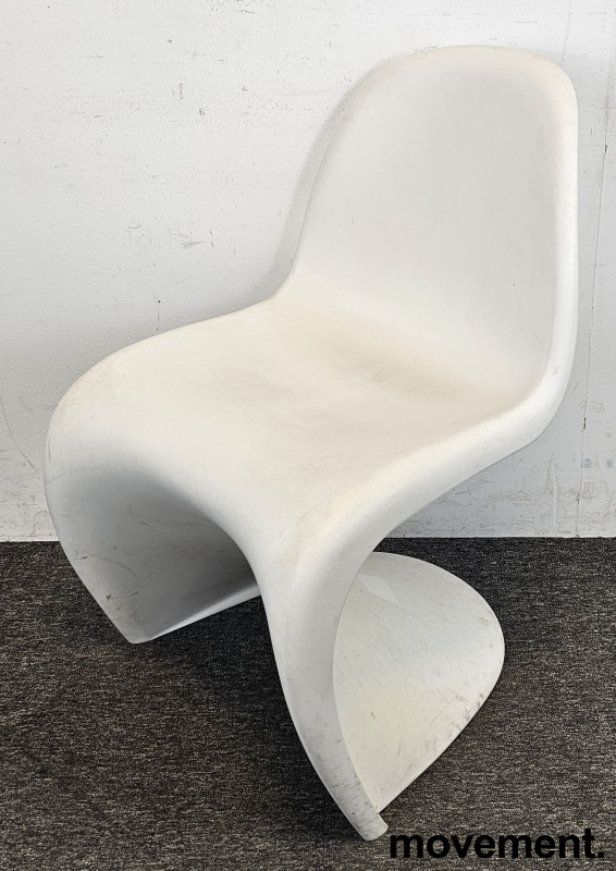 Solgt!Panton Chair i hvit fra Vitra, - 2 / 4