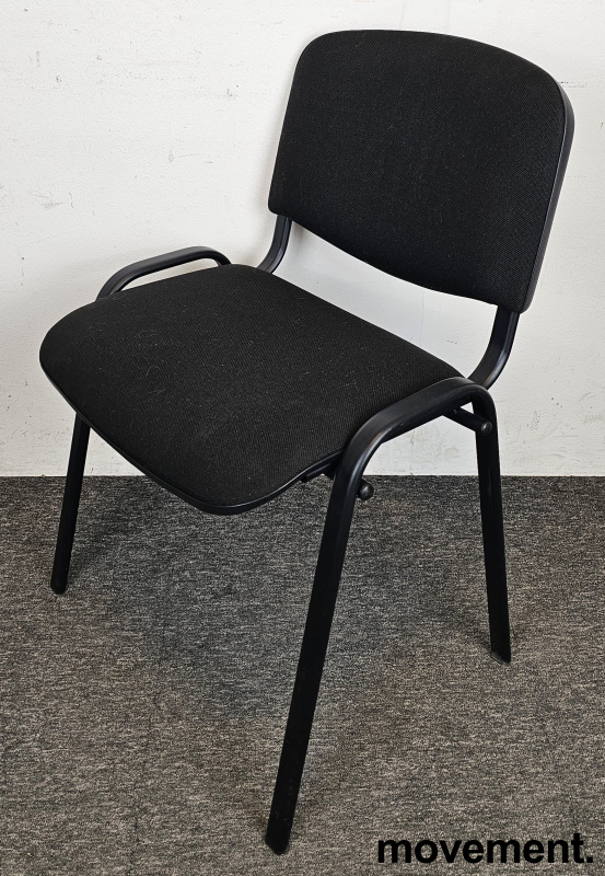 Solgt!Konferansestol / besøksstol i sort - 2 / 4