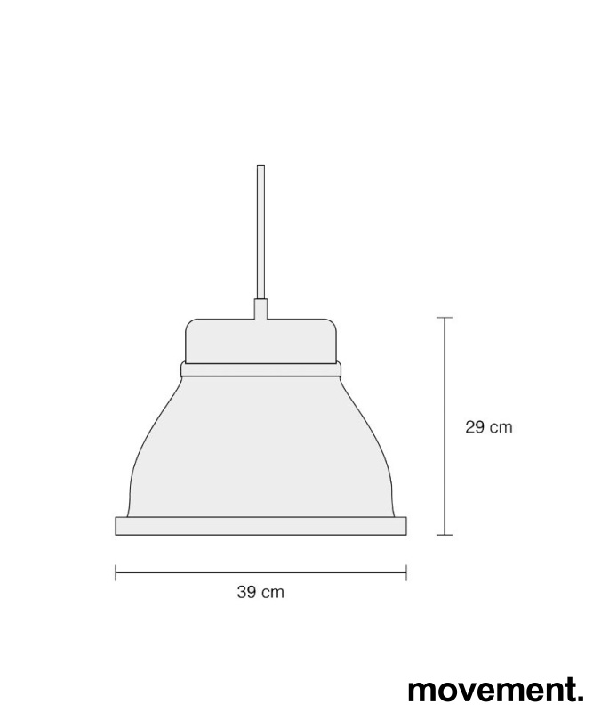 Taklampe i grått fra Muuto, modell - 3 / 3