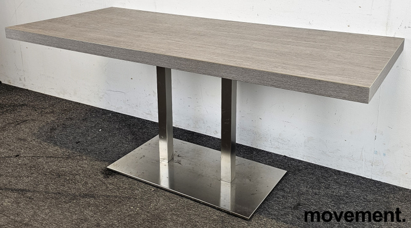 Solgt!Møtebord / kantinebord i grå eik - 3 / 4