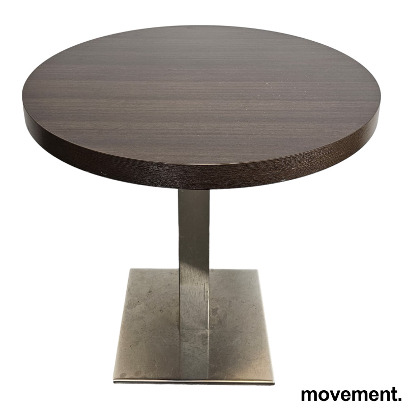 Solgt!Kantinebord / kafebord i mørk - 1 / 2