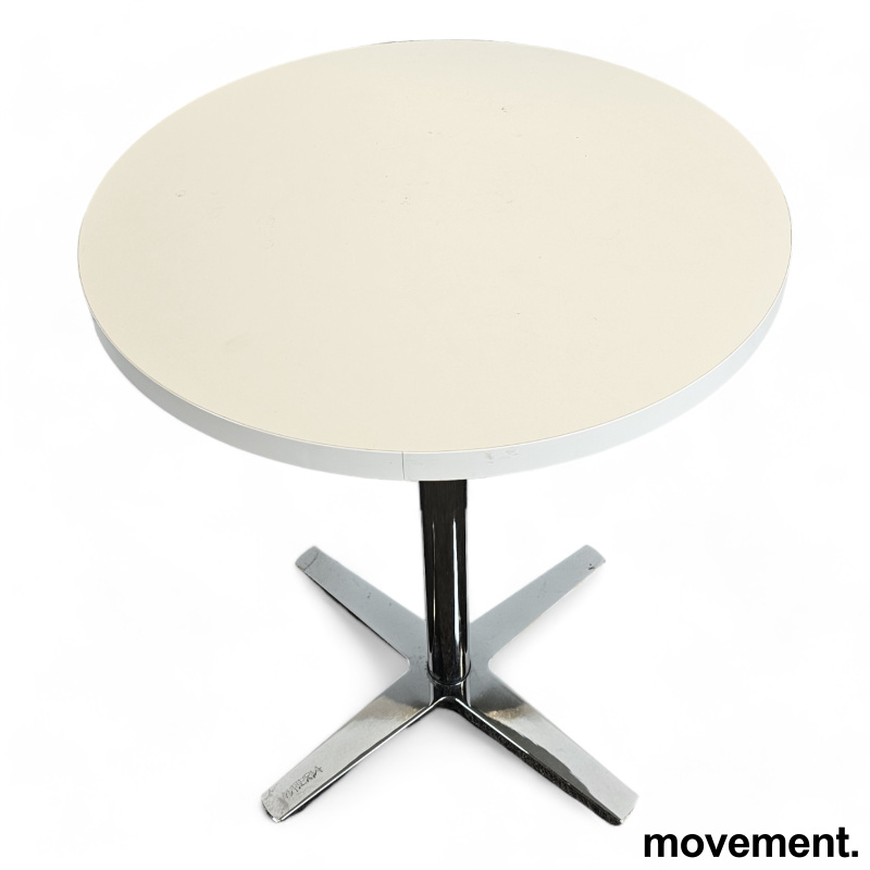 Solgt!Rundt bord i hvit / krom fra - 2 / 2