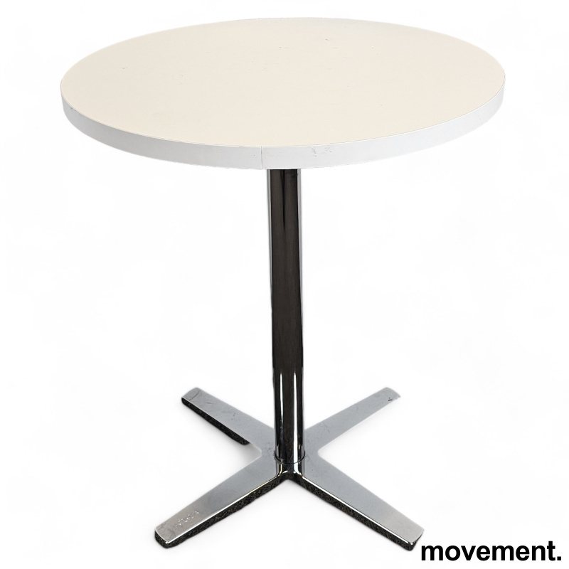 Solgt!Rundt bord i hvit / krom fra - 1 / 2