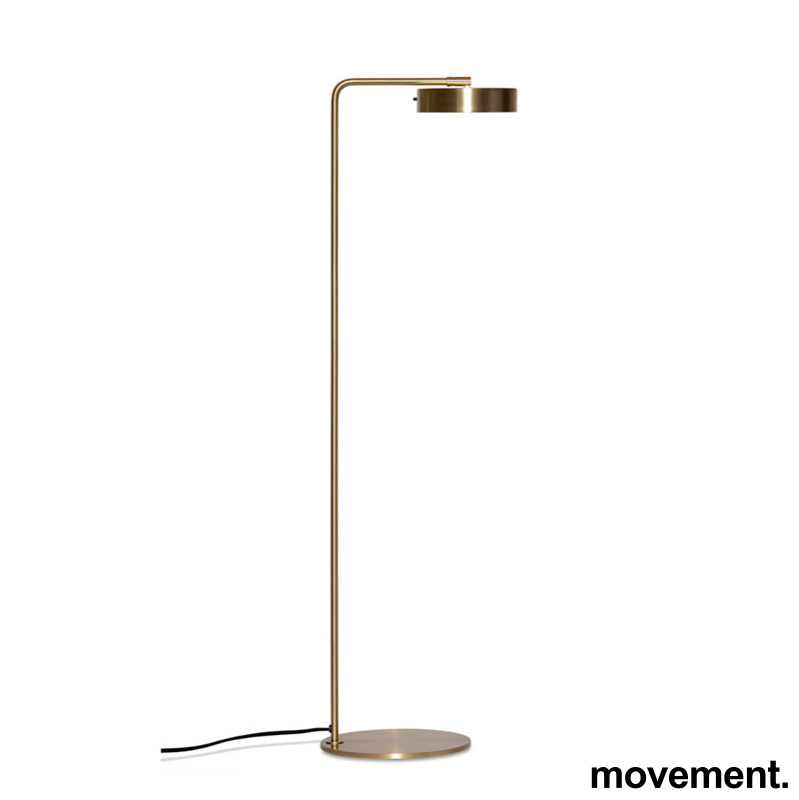 Solgt!Led stålampe / leselampe i messing