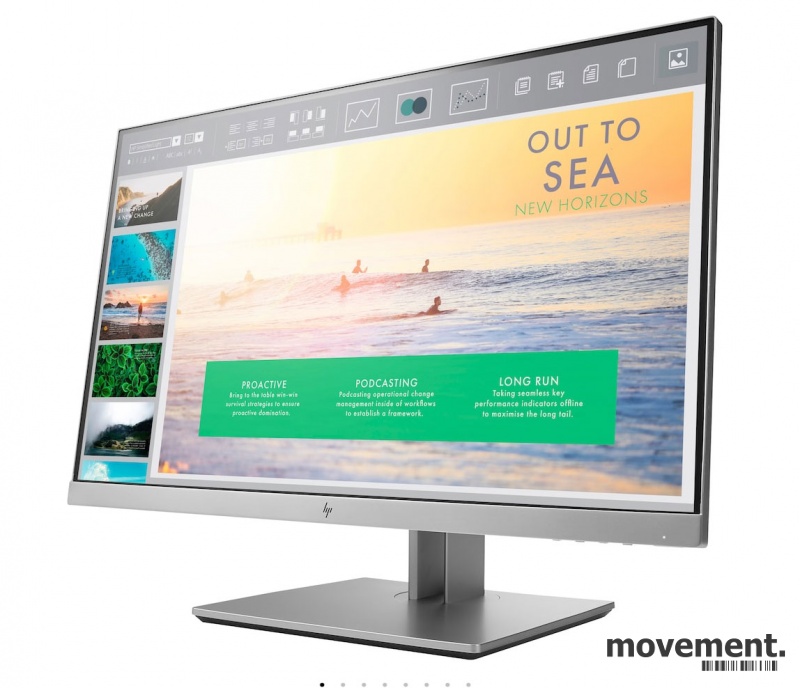 Solgt!HP EliteDisplay E233, LED IPS - 1 / 2