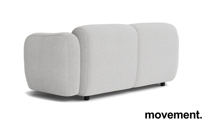 2-seter sofa i lyst grått stoff fra - 3 / 3