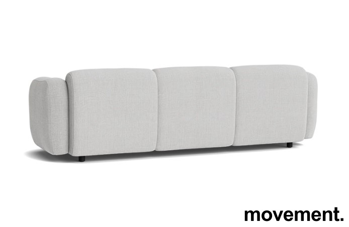 Solgt!3-seter sofa i lyst grått stoff fra - 3 / 3