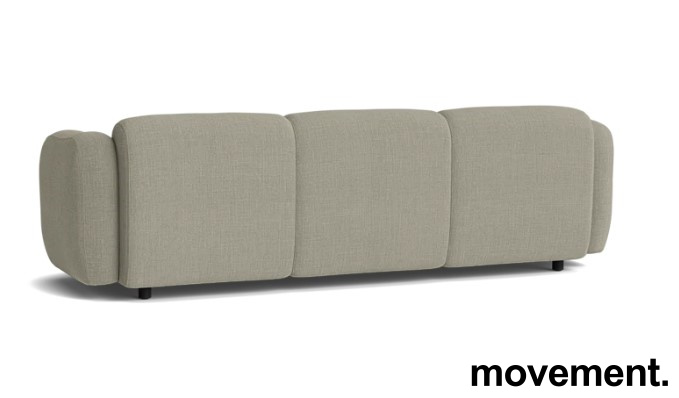 Solgt!3-seter sofa i varmgrått stoff fra - 3 / 3