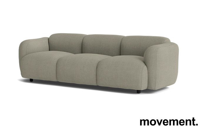 Solgt!3-seter sofa i varmgrått stoff fra - 2 / 3