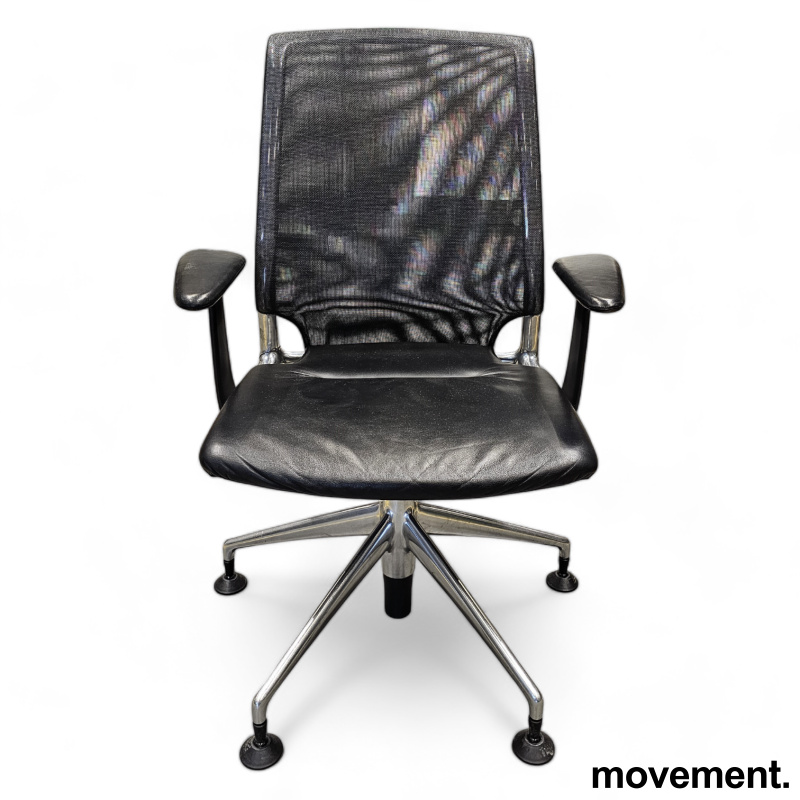 Solgt!Vitra Meda konferansestol i sort - 2 / 3