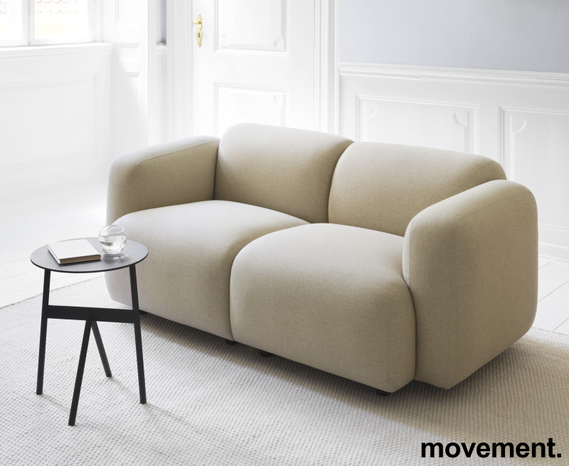 2-seter sofa i beige stoff fra - 1 / 6