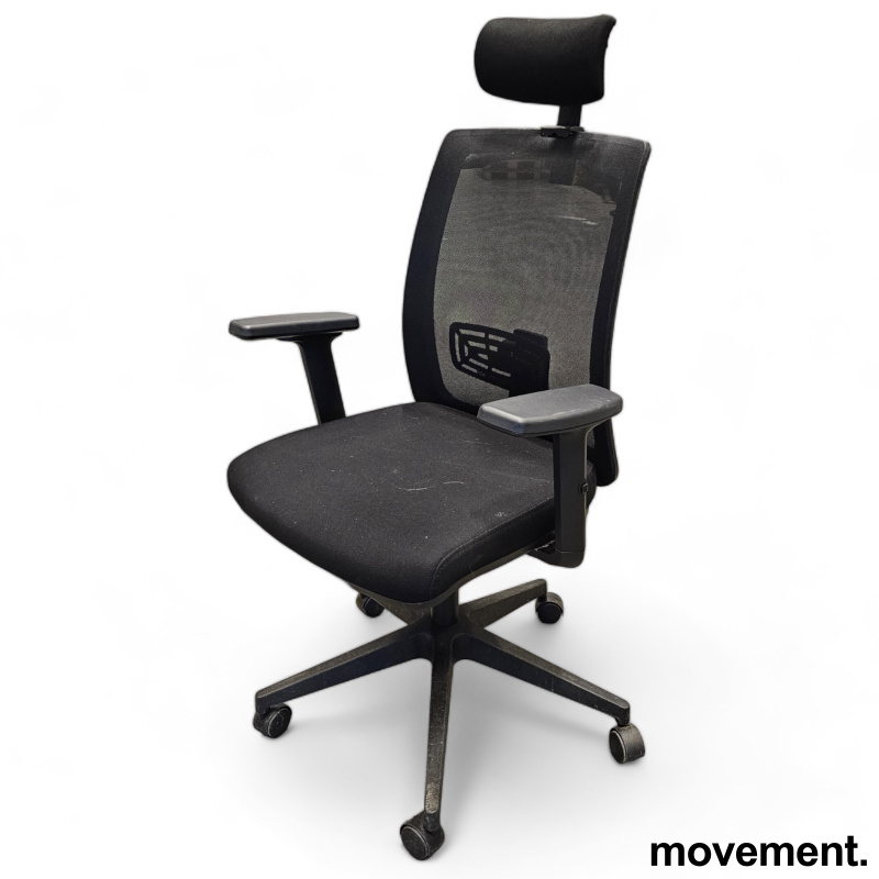 Solgt!Kontorstol H2210 med høy rygg, - 1 / 3