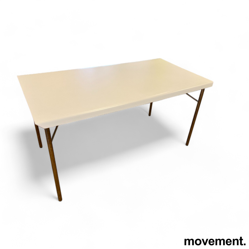 Klappbord i hvit laminat / krom, - 1 / 3