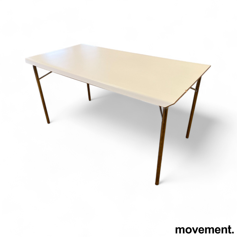 Klappbord i hvit laminat / krom, - 2 / 3