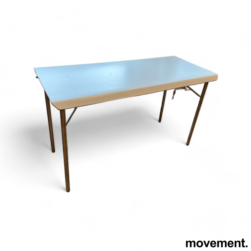 Klappbord i hvit laminat / krom, - 1 / 4
