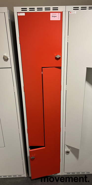 Garderobeskap i stål med Z-dører i - 1 / 2