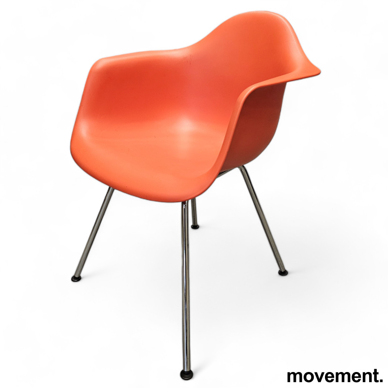 Vitra DAX designstol i rødorange, - 1 / 3