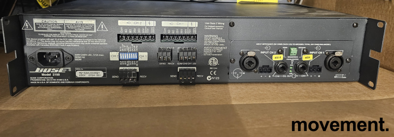 Solgt!Bose M2150 Professional PowerAmplifier 2U rackfeste, brukt