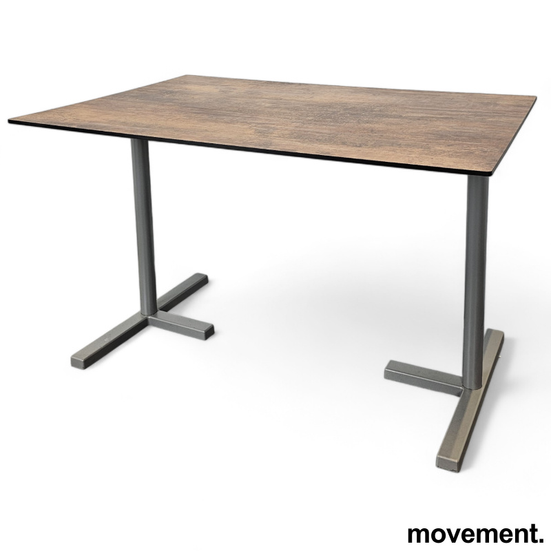 Kantinebord i rustfarget laminat, - 2 / 2