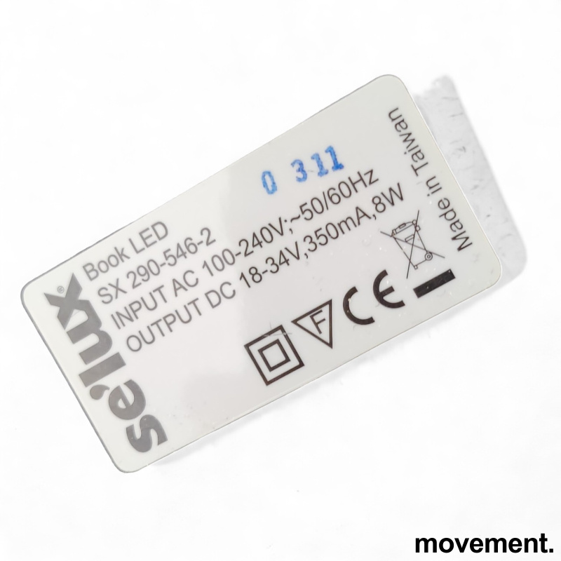 Solgt!Skrivebordslampe i sort, fra Selux, - 4 / 4