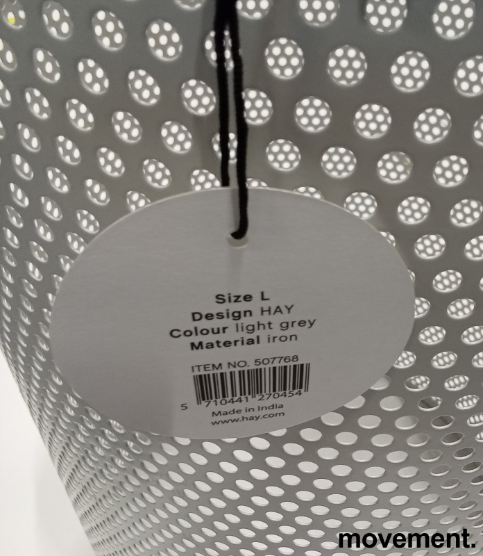 Hay Papirkurv, Perforated Bin, lys - 3 / 4