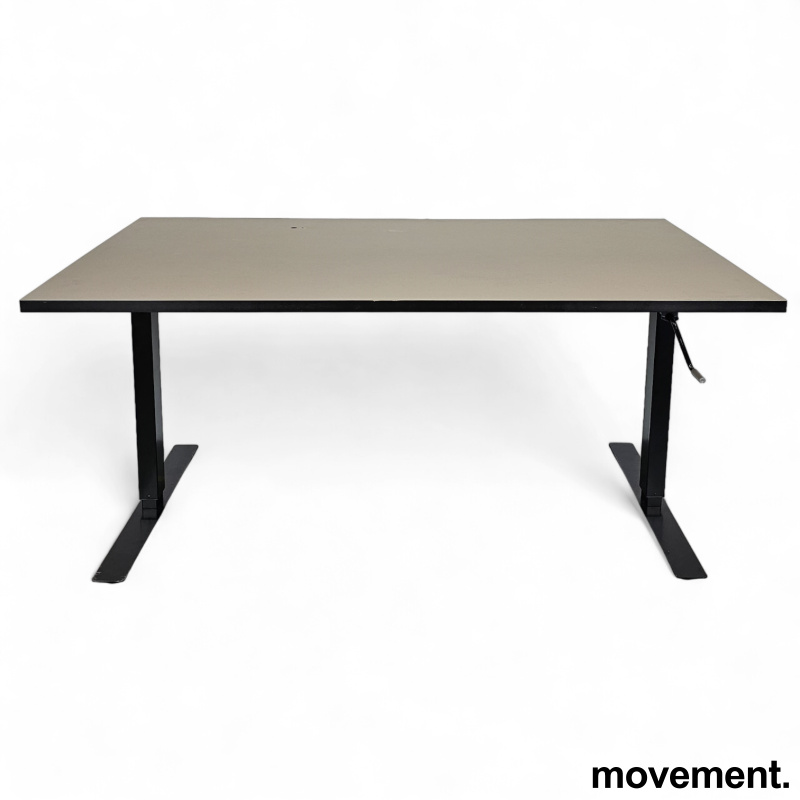 Rektangulært skrivebord i grå - 1 / 4