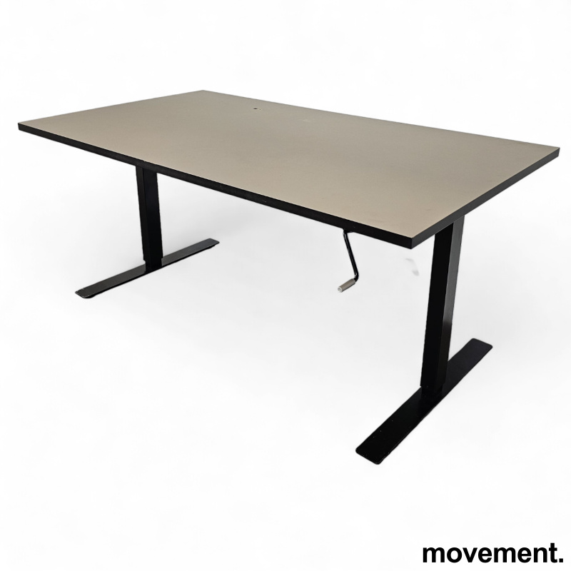Rektangulært skrivebord i grå - 2 / 4