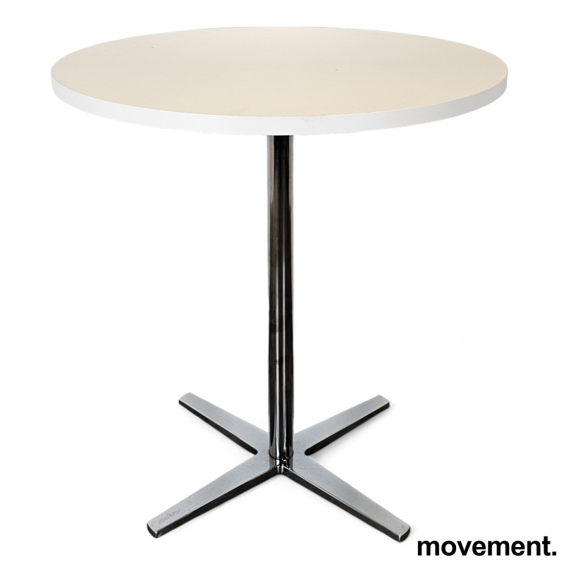 Solgt!Rundt bord i hvit / krom fra - 1 / 2