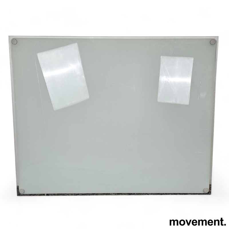 Solgt!Whiteboard i hvitt glass, - 1 / 2