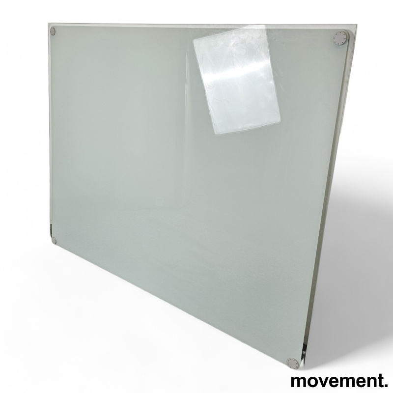 Solgt!Whiteboard i hvitt glass, - 2 / 2