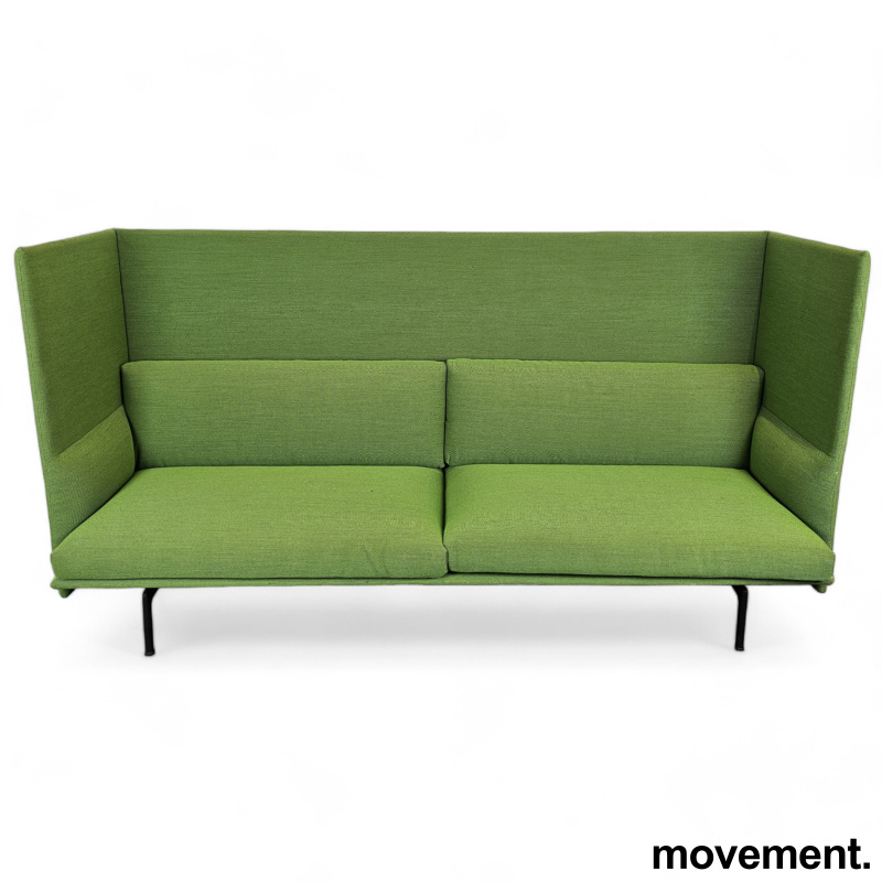 3-seter sofa i grønt stoff fra - 1 / 2
