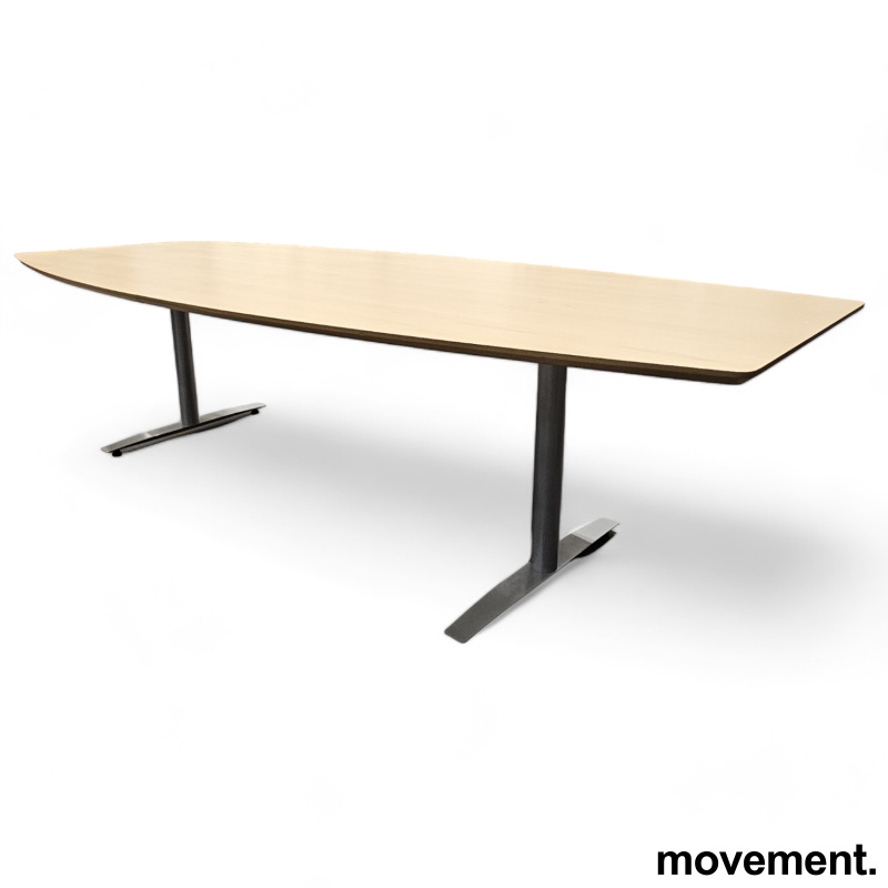Solgt!Møtebord / konferansebord i bjerk / - 2 / 3