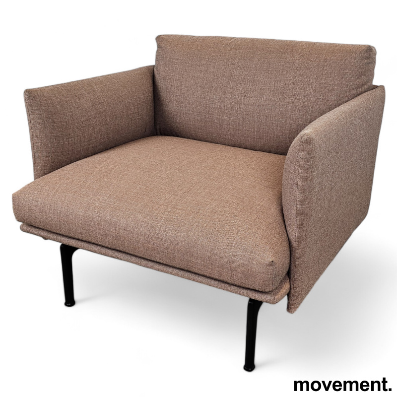 Solgt!Loungestol sofa i lys brunt stoff - 2 / 2