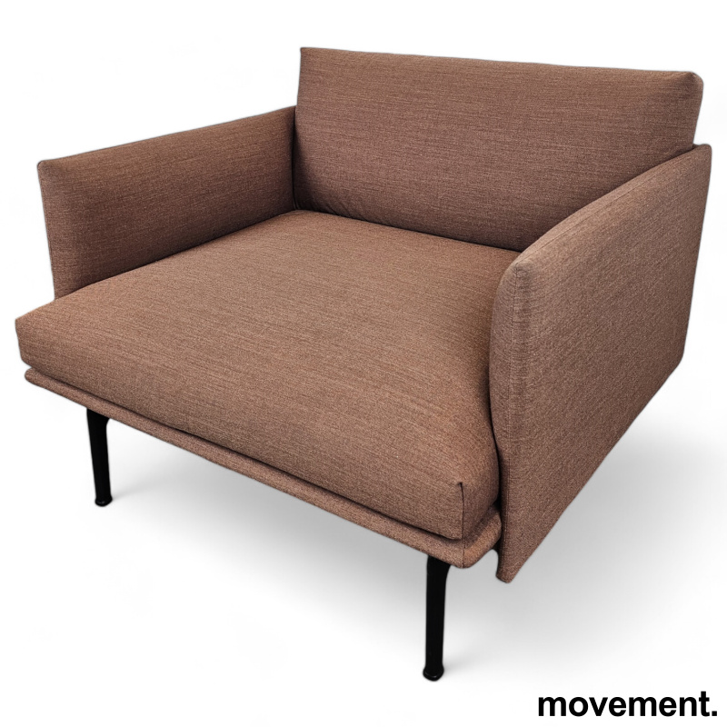 Solgt!Loungestol sofa i brunt stoff fra - 2 / 2