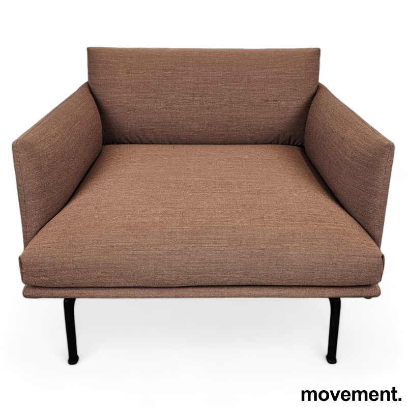 Solgt!Loungestol sofa i brunt stoff fra - 1 / 2