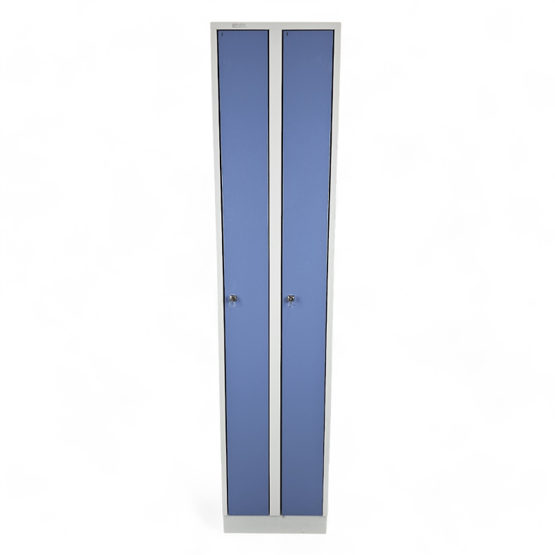 Garderobeskap i grått metall, 2