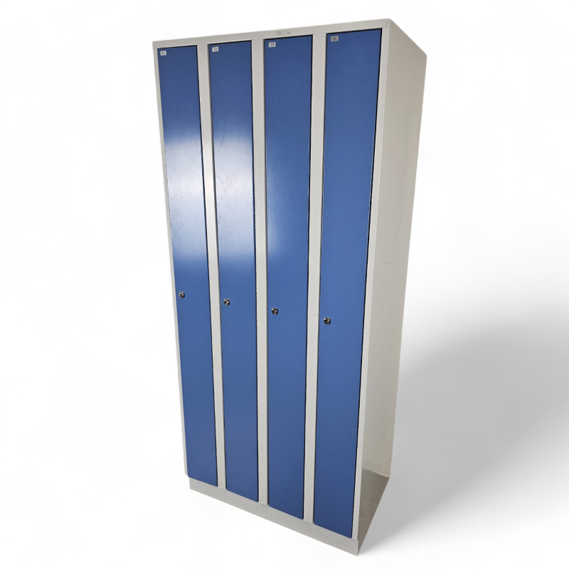 Garderobeskap i grått metall, 4