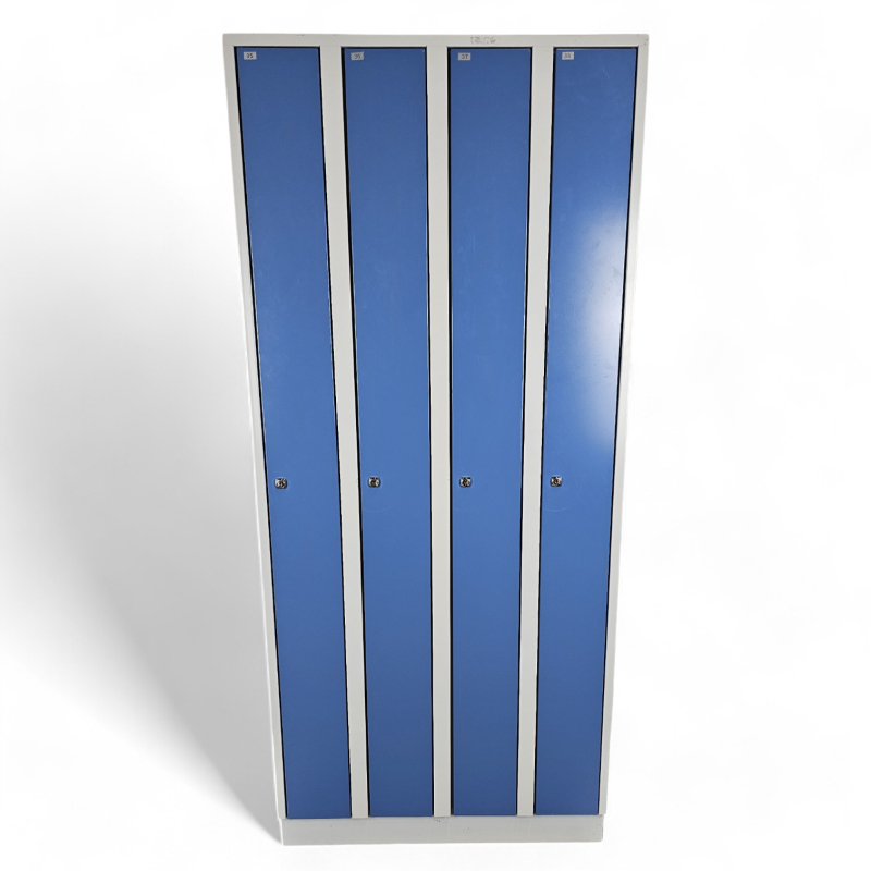 Garderobeskap i grått metall, 4