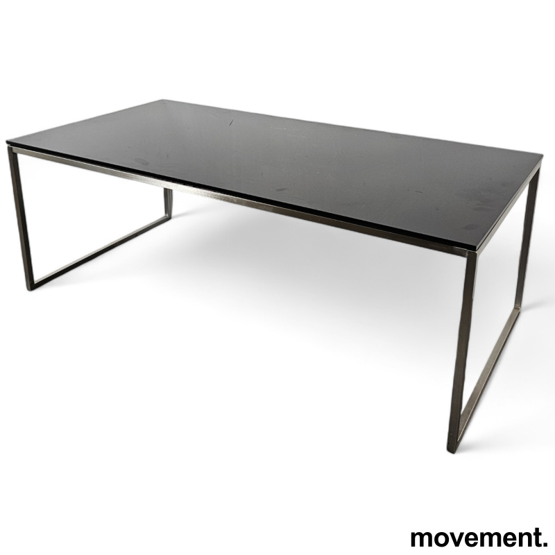 Solgt!Loungebord / sofabord i sort glass - 2 / 2