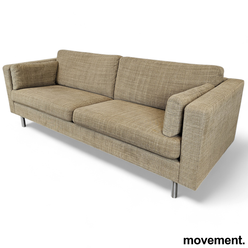 Solgt!Sofa i brunt stoff fra Slettvoll, - 2 / 2